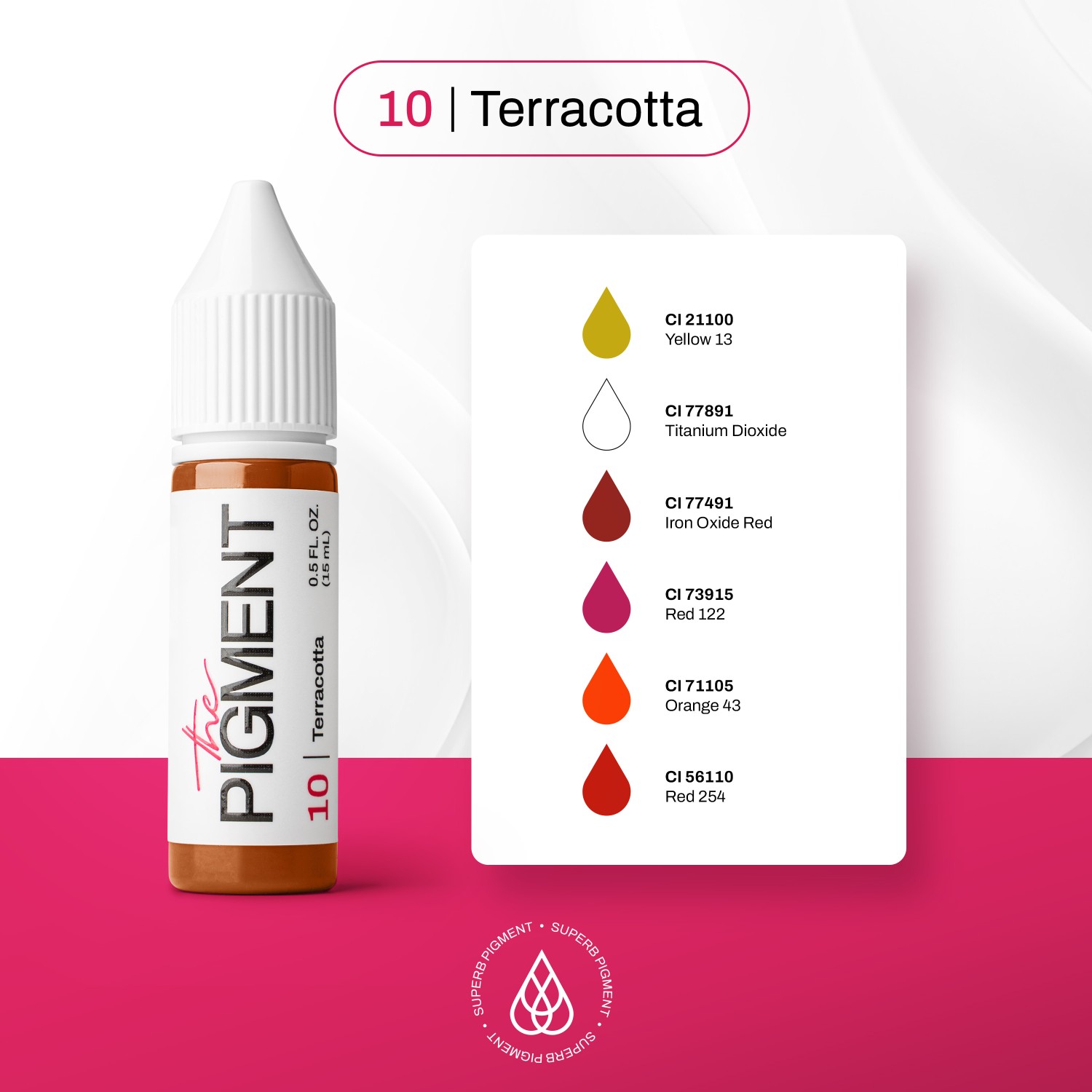 THE PIGMENT ტუჩის პიგმენტი Terracotta 15 მლ.